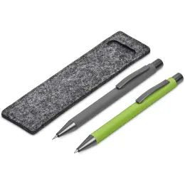 Omaha Ball Pen & Pencil Set Lime Green